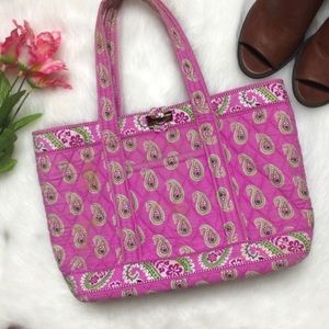 Vera Bradley Bermuda Pink Paisley Tote